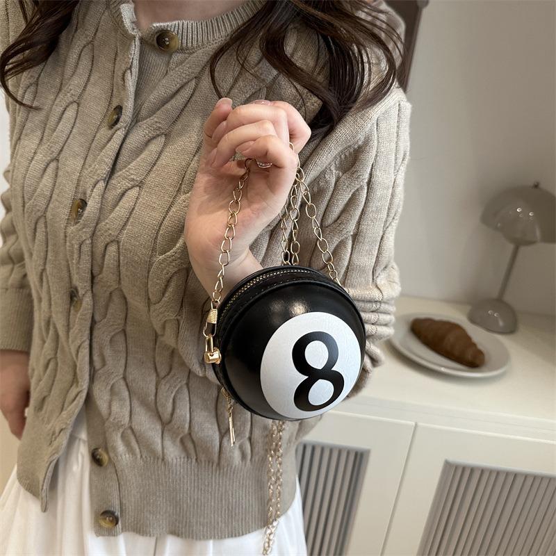 Mini personalized niche shoulder messenger bag new funny basketball bag chain bag small circle