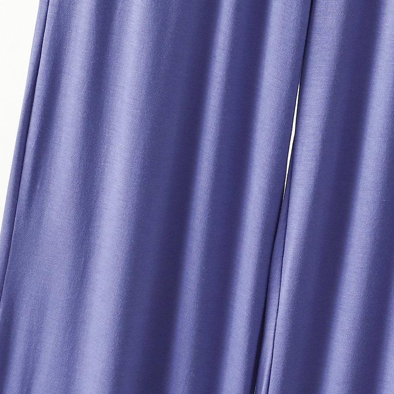 Pantaloni de pijama largi cu buzunare din bumbac modal pentru femei - Primăvară/Vară Casual cu croială lejeră, Mărimi mari, Potriviți pentru exterior