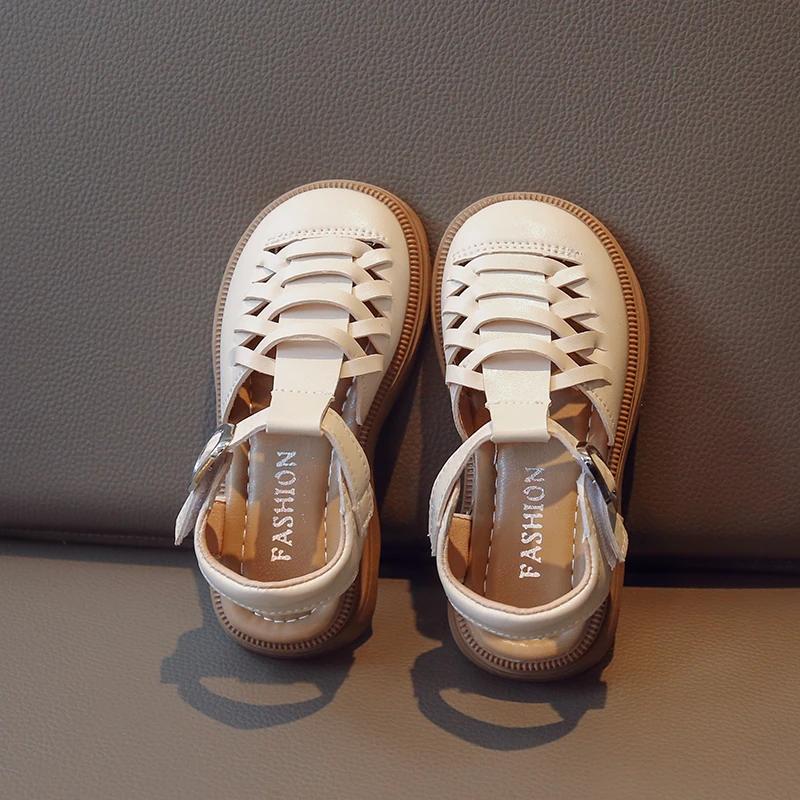 

Summer New Children Sandals Shoes for Girls Fashion and Comfortable Korean Style Anti-slippery Breathable Versatile Flats 24