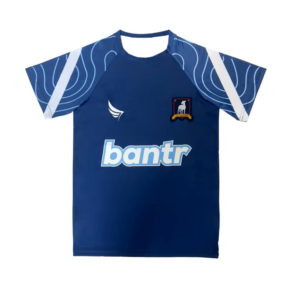 Summer Football Jerseys Breathable Quick-Drying Round-Neck Cycling T-Shirts Casual Sports Loose Tops