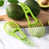 3-in-1 Avocado Slicer Shea Corer Butter Fruit Peeler Cutter Pulp Separator Plastic Knife Kitchen Vegetable Tools