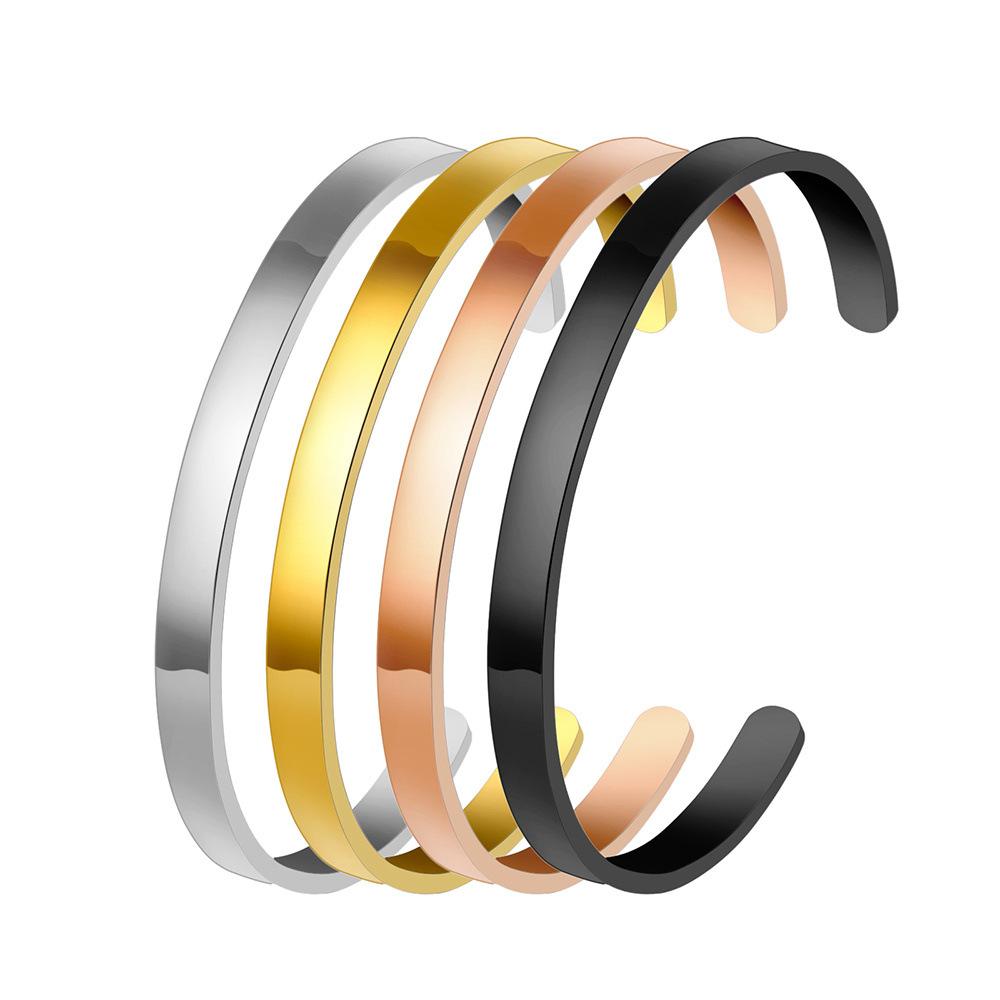 Custom Name Hot Selling Waterproof Stainless Steel Bracelet  for Women and Men