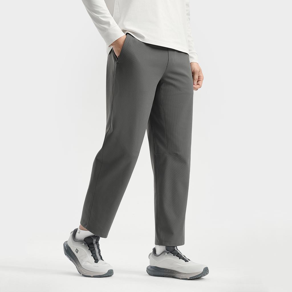 Fila A.P. Fashion Simple Solid Color Sports Training Daily Classic Versatile Comfortable Knitted Casual Pants Men Pants Volcanic-Gray A11M541601FGY