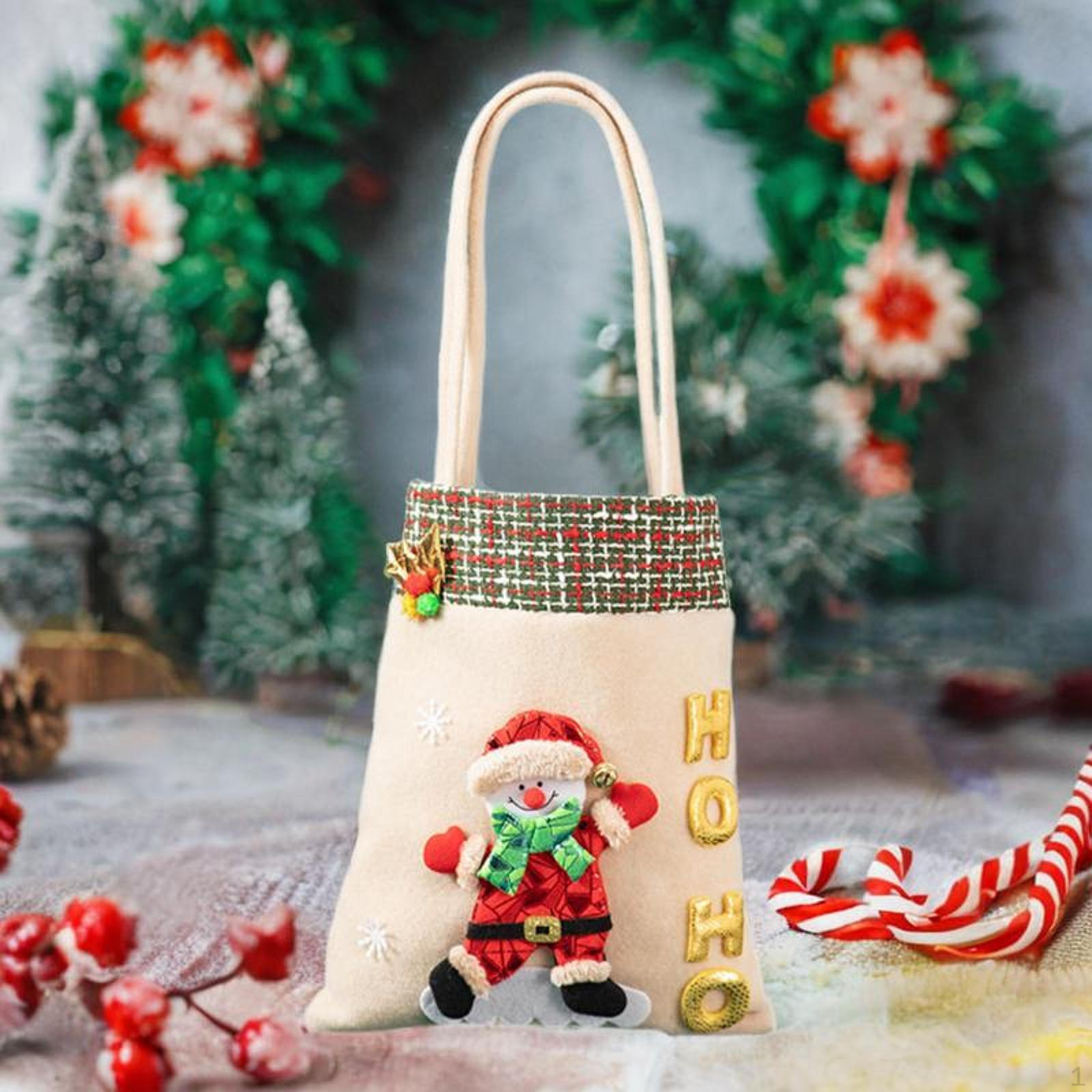 

Лялька Різдвяний подарунковий мішок Яблучний подарунок Обгортка Симпатична панчоха Декоративна штукатурка хакі