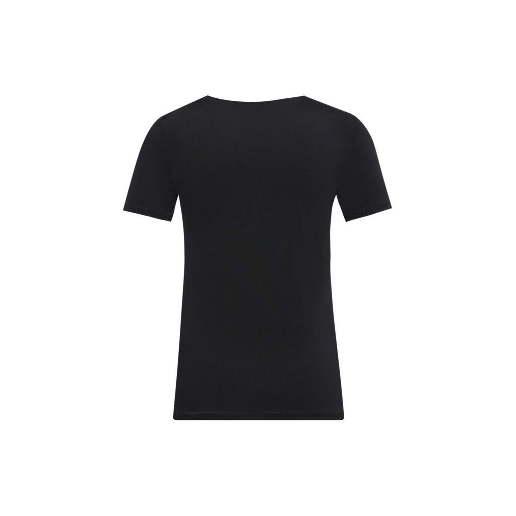 Nike Logo Print Quick-Dry Breathable Round Neck Short Sleeve T-Shirt Women Tops Black AT4546-010