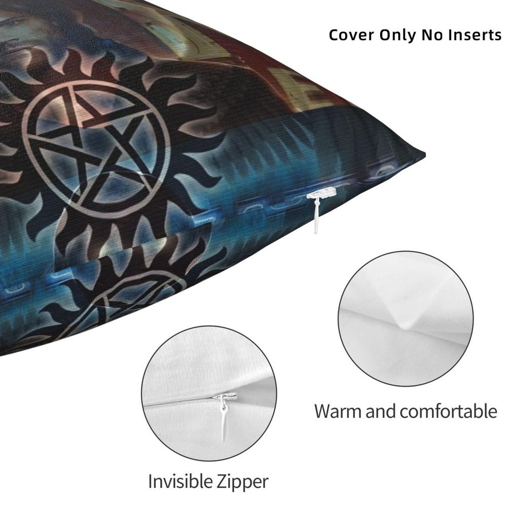 Dean Winchester Supernatural Television Pillow Cover Polyester Pillow Case Cushion Cover Pillowcases For Sofa Home Decorative