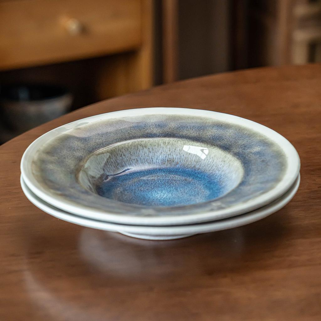 Beautiful Plate Ceramic Straw Hat Plate Household Plate Restaurant Hotel Western Pasta Plate Round Plate