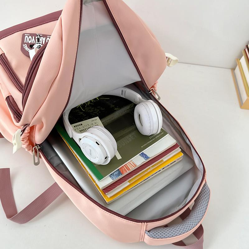 Large Capacity Backpack New Fashion Trendy Spot Backpack Junior High School High School College School School Bag