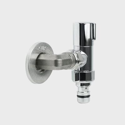 Flat Elbow Slim Valve Washing Machine Veranda Faucet