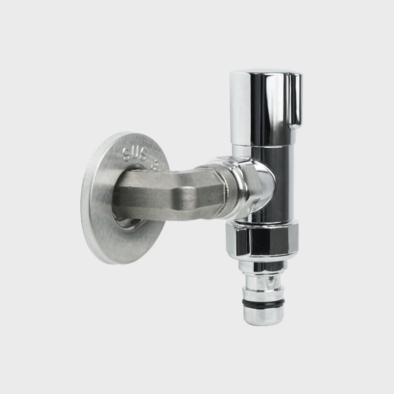 

Flat elbow slim valve washing machine veranda faucet