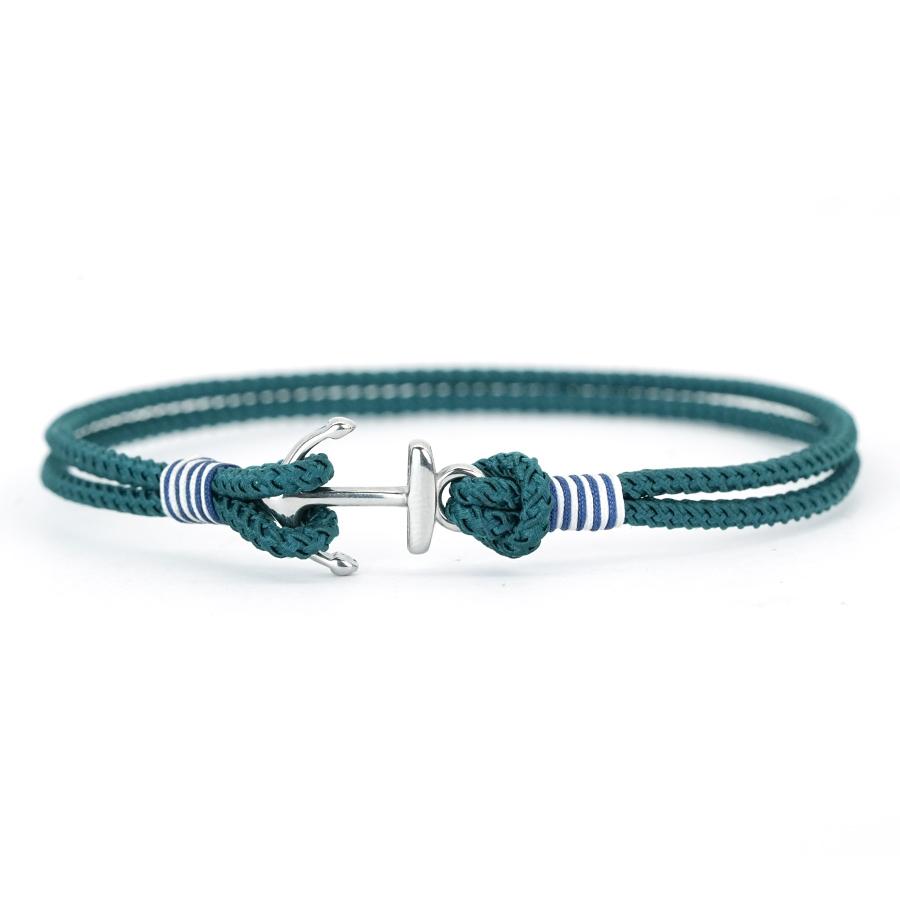Snyggt Ankararmband för Män Rostfritt Stål Utvalt Högkvalitativt 2 mm Flätat Rep Som Inte Bleknar Eller Deformeras Pulseria Homme