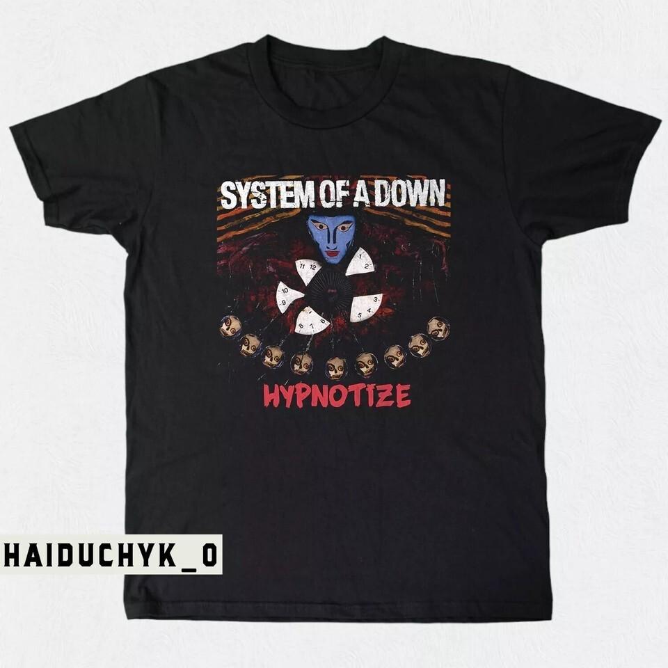 System Of A Down Hypnotize Rock Unisex Black T-shirt Size S-5XL XXXXL