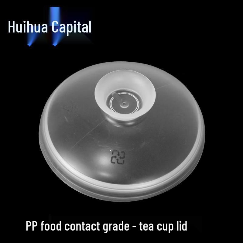 HUIHUADU Disposable Double-Layer Kraft Paper Hot Drink Cups with Lids