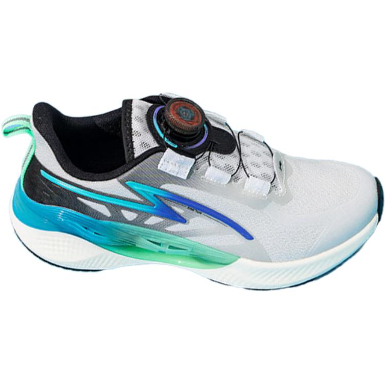 Li Ning Cloud V2 Comfortable Non-Slip Durable Low-Top Kids Running Shoes Kids Running Shoes Gray YKFU060-3