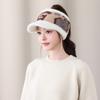 Plush cold-proof empty top hat autumn and winter women's Korean version of fashion knitted hat trendy warm can tie ponytail cap ear protection hat