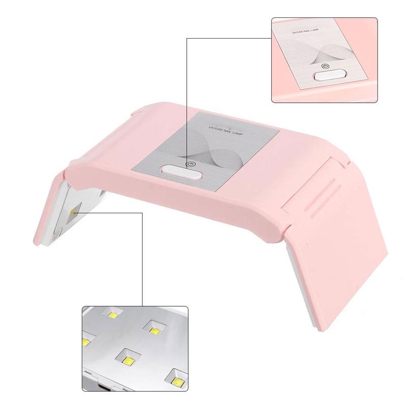 Portable Folding UV Lamp Nail Dryer Gel Nail Polish Lamp Machine USB UV Gel Polish Phototherapy
