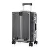 Yongsheng Women's Aluminum Frame Suitcase: 20-inch Anti-Fall Travel Case & 24-inch Front-Opening PC Trolley