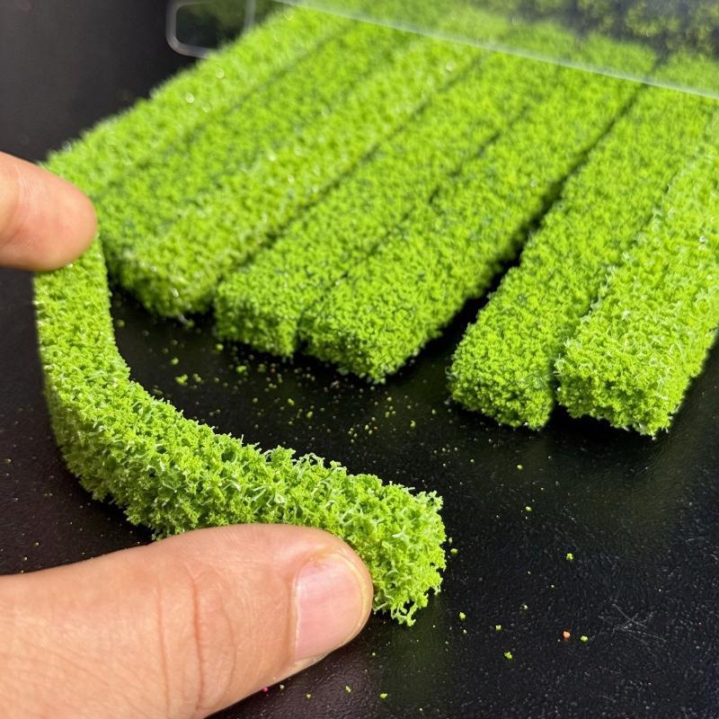 8Pcs/Pack Simulation Shrub Strips Model Hedge Bush Miniature Landscape For Ho Scale Train Diorama Wargame Sand Table