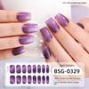 Onion Pink Gradient Explosive Semi-cured Manicure Stickers Pearlescent Purple Gel Nail Stickers