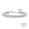 Stylish Stainless Steel Bali Foxtail Chain Bracelet for Men,Double Franco Link Chain Bracelets,Male Jewelry Gift for Dad Son