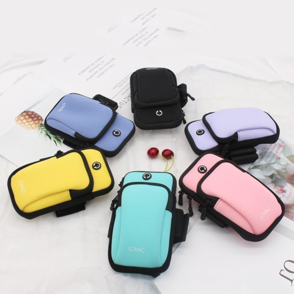 

Protective Running Phone Bag Portable Sports Arm Bag Wrist Phone Bag Mobile Phone Accessories чорний