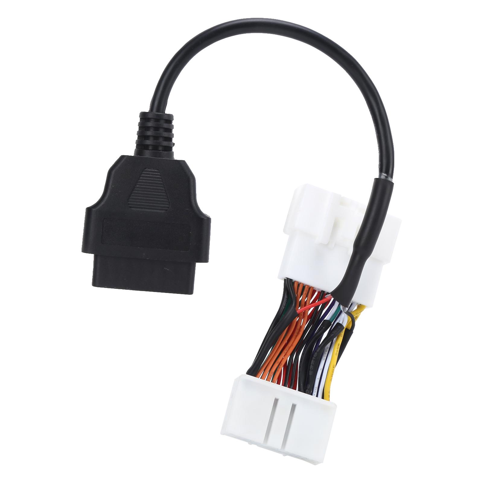 

OBD2 Cable Conversion Connector Adapter Portable ABS Car Diagnostic Tool Replacement for Tesla 12‑24V