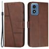 For Motorola Moto E14 4G/G04 4G/G04s 4G/G24 4G Case Wallet Calf Texture PU Leather Stand Phone Cover