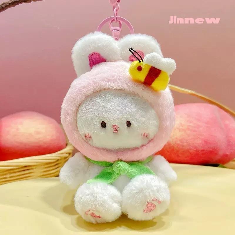 Adorable Rabbit Plush Bag Charm With Soft Plush Fabric For Travel Accessories