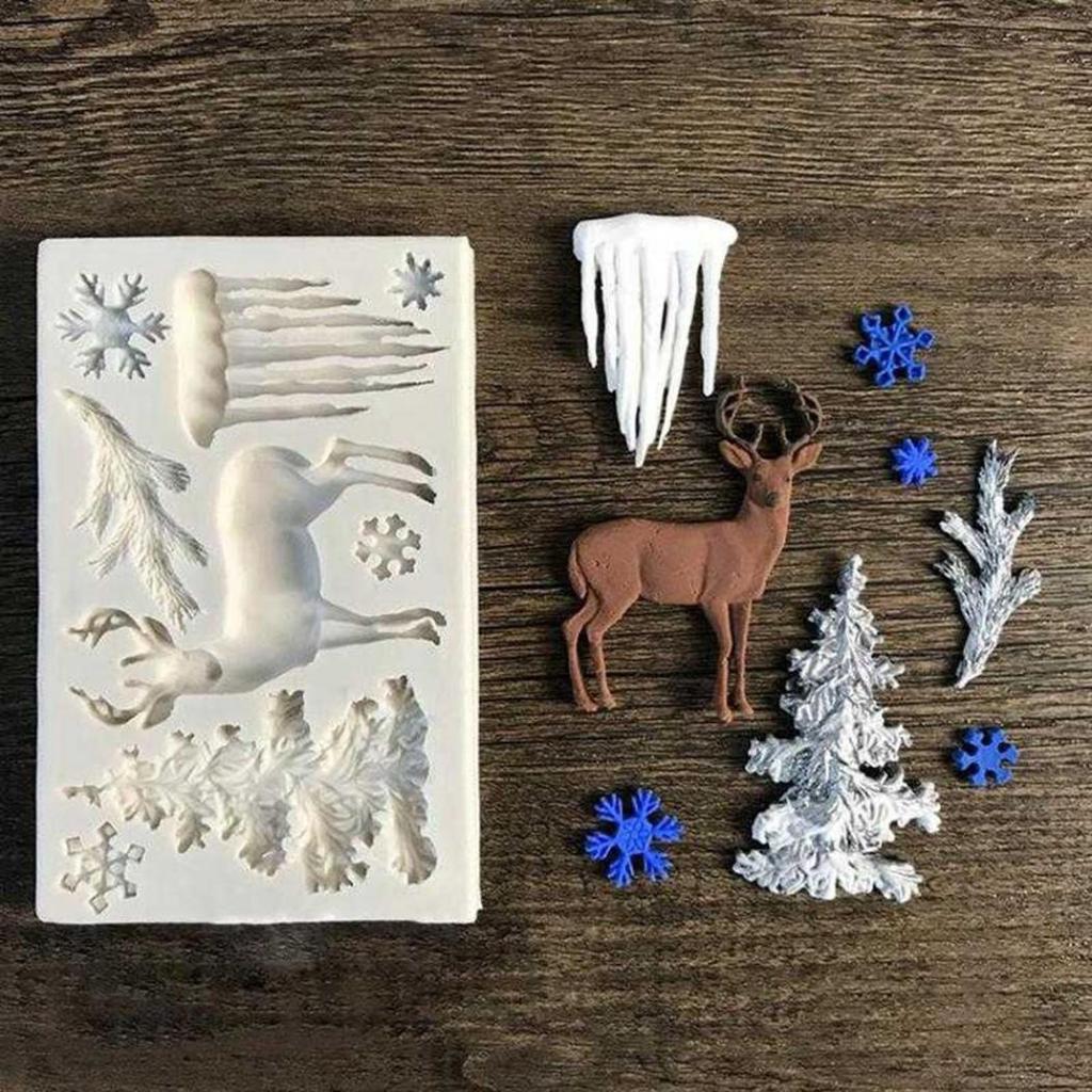 DIY Reindeer Silicone Cake Mol