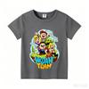 Wojans T-shirt s anime motivem, kulatý výstřih, dětské oblečení s krátkým rukávem, letní bavlněná trička, trička pro kluky a holky, dárek k narozeninám