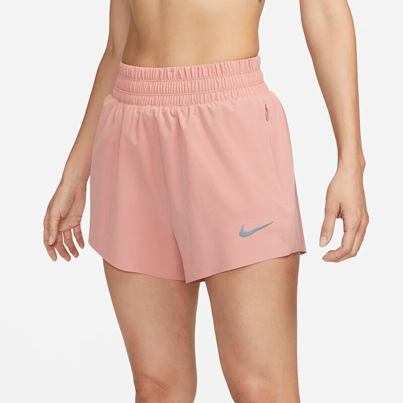 New Nike Sports Shorts Women's Stardust Red FB7629-618