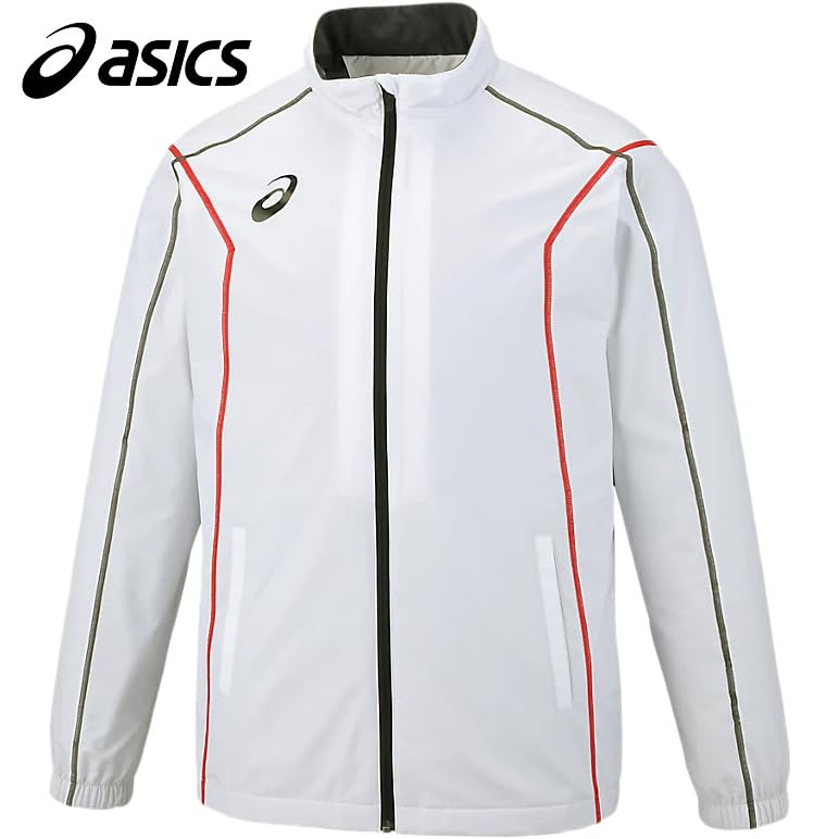 Training Wear Breaker Jacket 2031E059 Brilliant White L [Asics] Tricot-lined (stitched/recycled Material) Men's