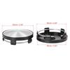 Universal 60mm Dia Black 5 Clips Car Wheel Center Tyre Hub Caps Cover Pack of 4