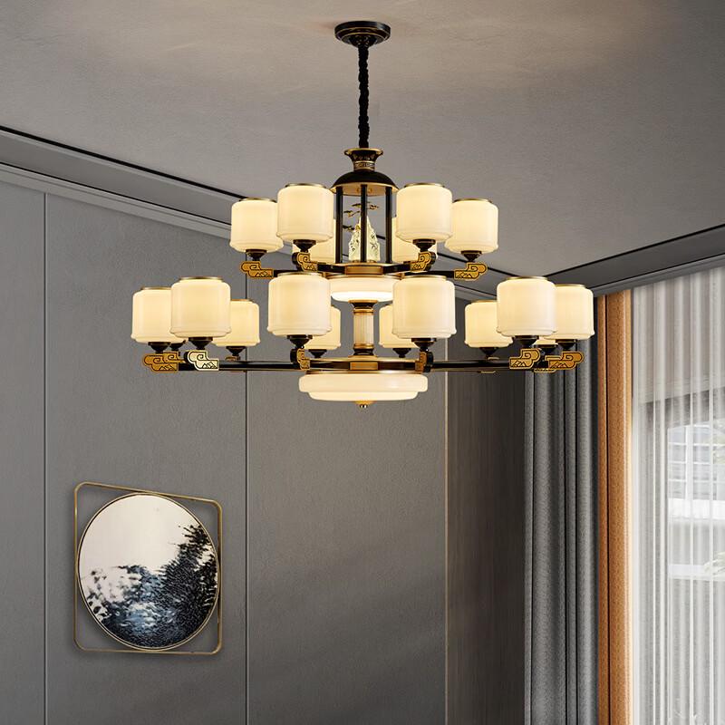 OEING Light Luxury 10-Light LED Chandelier