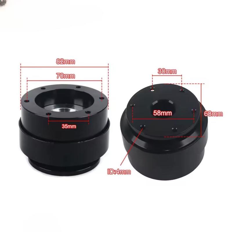 70Mm 6 Hole Racing Simulator Game Steering Wheel Quick Release Hub Adapter For R21 R16 R9 R5 Racing Game Steering Wheel