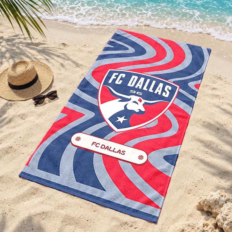 FC Dallas Microfiber Beach Towel Quick Dry Sand Free Lightweight Beach Towels for Travel Swimming Camping
