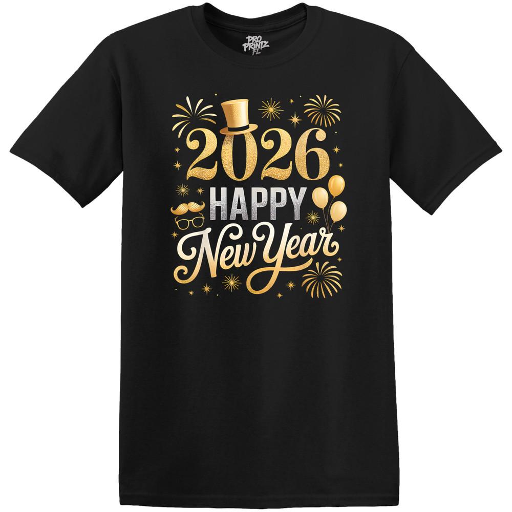 

New Year T-Shirt 2026 Happy New Year 3XL