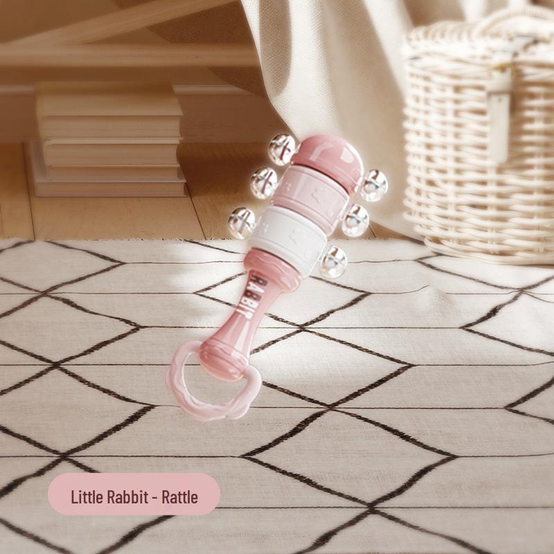 Children's Soothing Percussion Set: Rattle, Drum, and Horn Toys