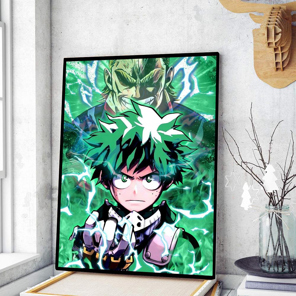 

Midoriya Izuku Deku My Hero Academia Классические винтажные постеры Whitepaper Prints Posters Artwork Kawaii Room Decor 21cm×30cm NoFrame
