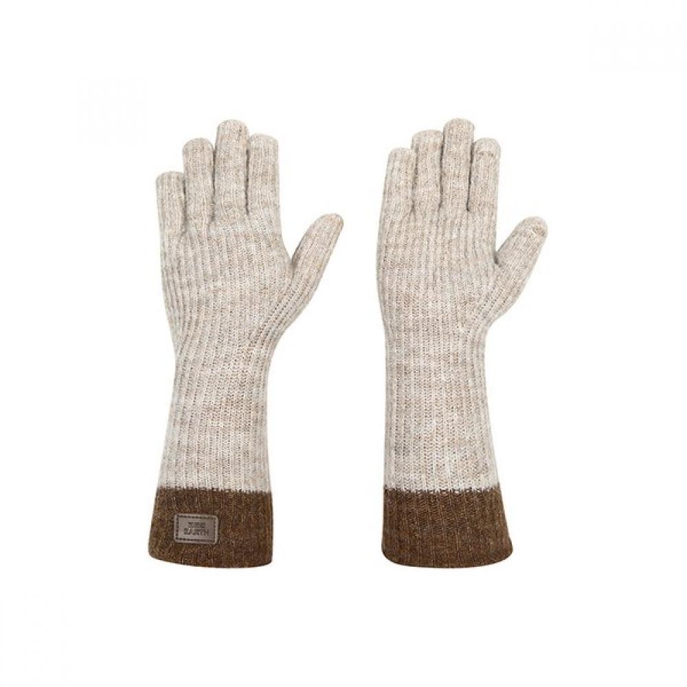 Bbc Earth Warm Point Knit Gloves  Beige FRE