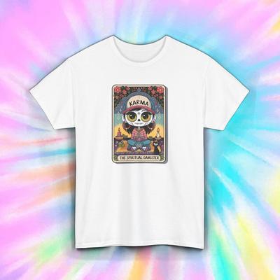 Karma Spiritual Gangster T-Shirt, Unisex Schweres Baumwollshirt, Geschenk für Yogis,
