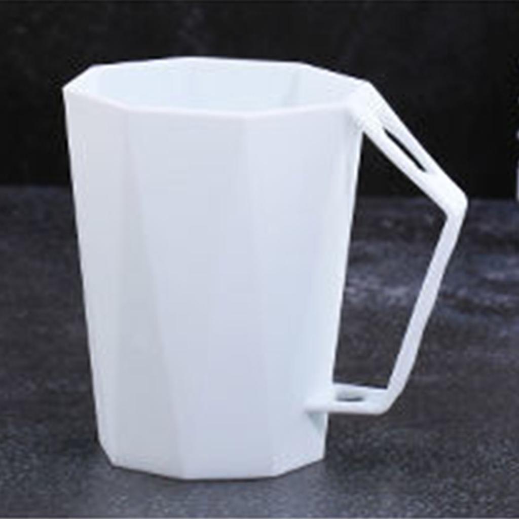 400ml Geometric Toothbrush Cup Portable Simple Plastic Couple Rhombus Mouthwash Cup Drinking Cups for Home Travel