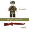 Compatible Lego WWII Military Minifigures: US Army Soldiers with Weapons - Educational Assembly Toys for Boys