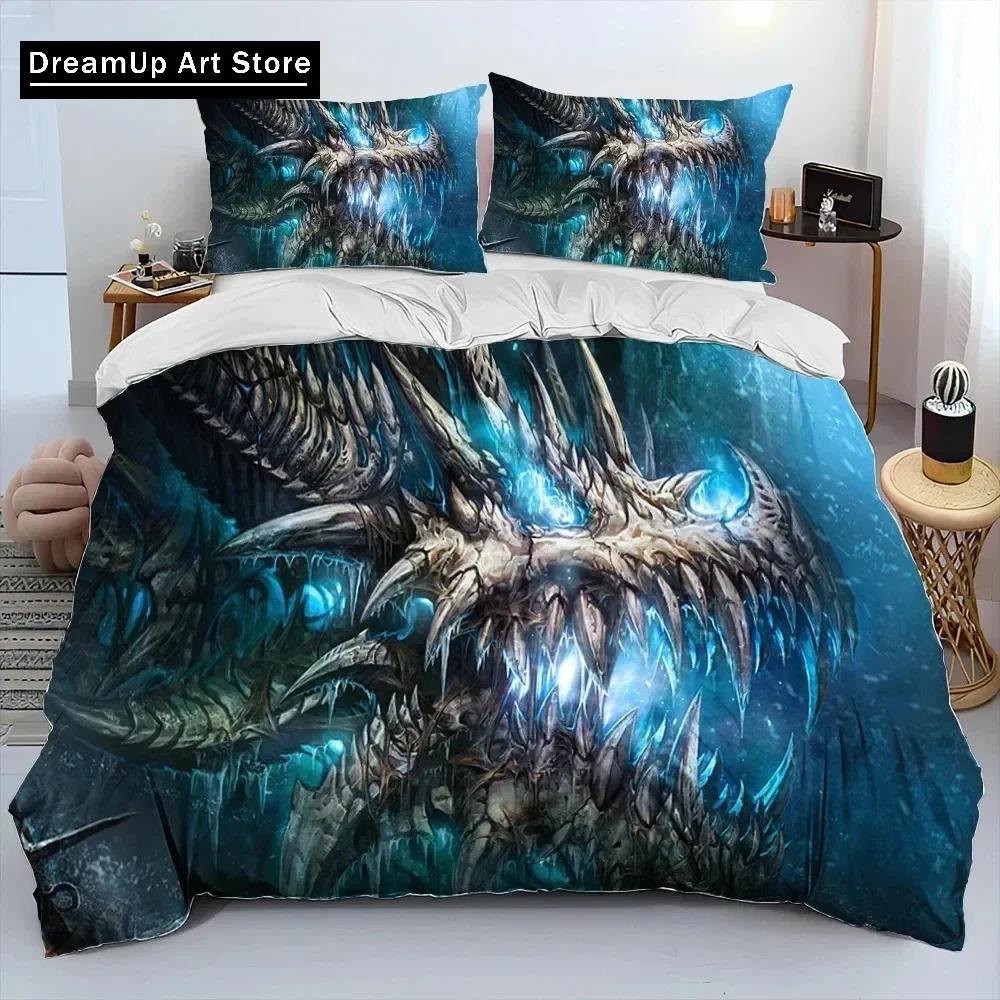 World of Warcraft,WOW ,Game Gamer Comforter Bedding Set,Duvet Cover Bed Set Quilt Cover Pillowcase,king Queen Size Bedding Set