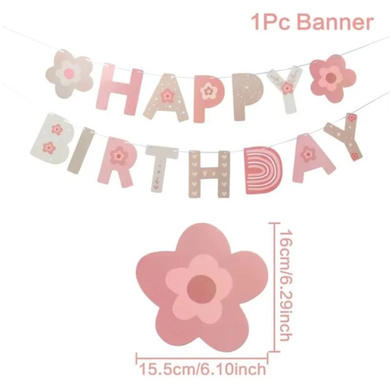 First Birthday Banner with ONE Text Garland Style Decoration for Infant Boys and Girls Perfect As Party Decor Memorial Keepsake