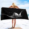 Dice Print Oversized Beach Towels,Super Absorbent Sand Free Thick Microfiber Beach Towel ,Cute Tropical Palm Leaf Beach Towels