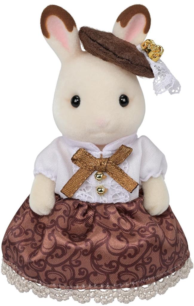 Sylvanian Families Dolls [Chocolate Rabbit Family Anniversary Set] C-74 ST Mark Certified, Ages 3 and Up, Toy Dollhouse, Sylvanian Families, Epoch