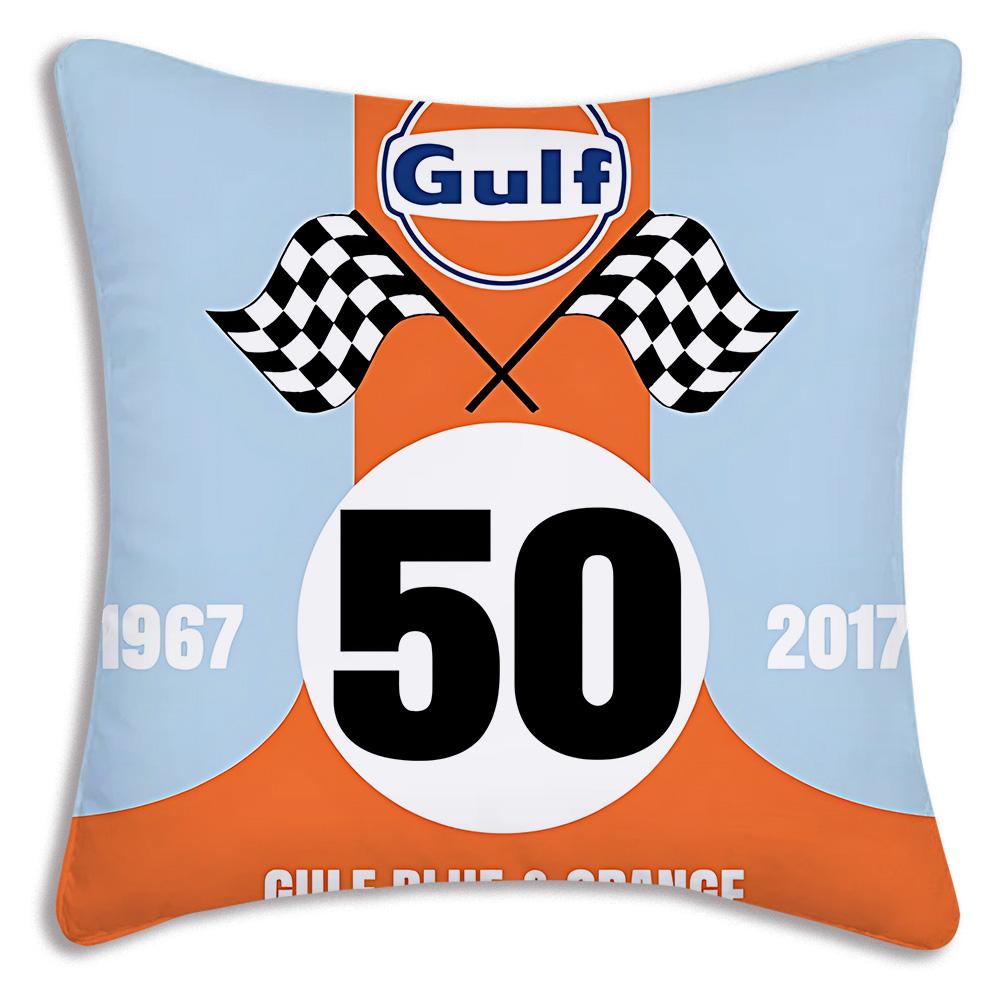 Racing For Gulfs Pillow Covers Cartoon Sofa Decorative Home Double-sided Printing Short Plush Cute Cushion Cover