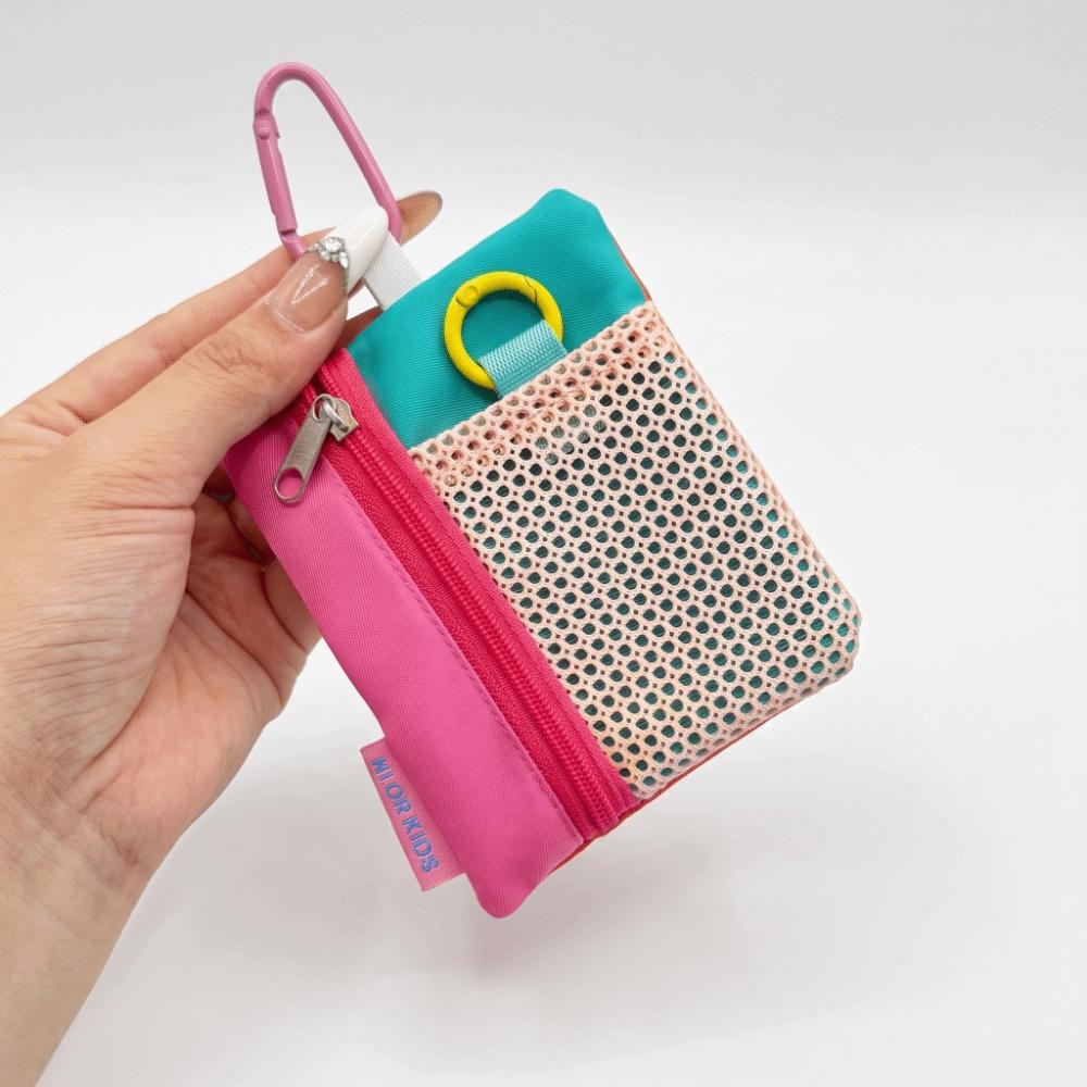 Minimalist Design Earphone Bag Zipper Key Pouch Practical Mini Canvas Pouch  Storage Use