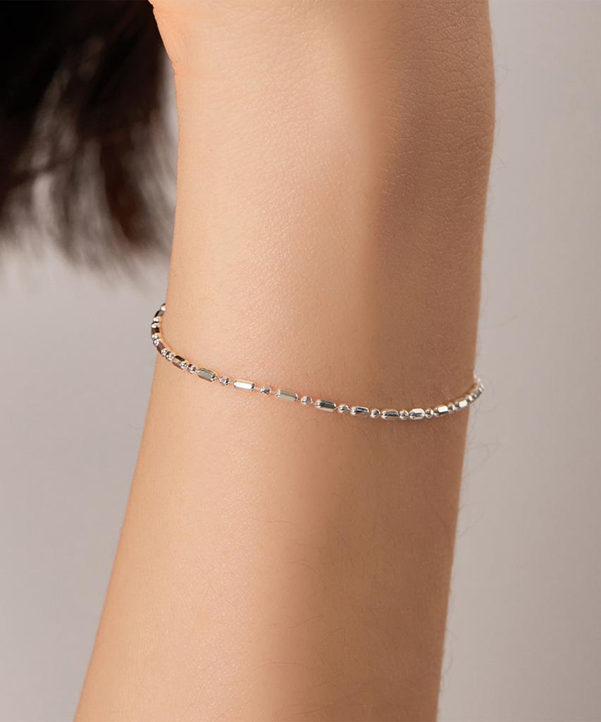 Helene Jewelry Silver 925 Vienna Ball Chain Silver Bracelet